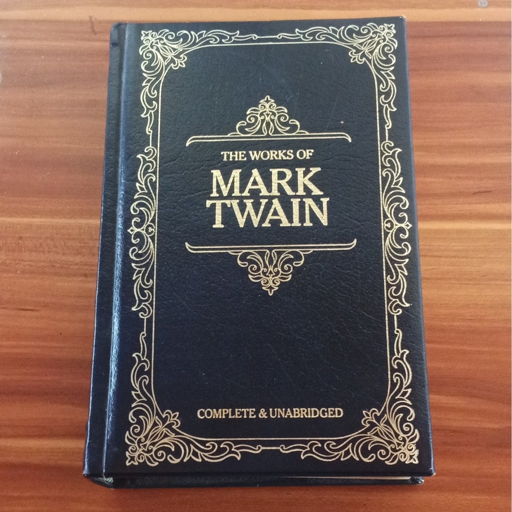 Mark Twain Works Complete Unabridged Illus Leather HC Longmeadow 1983 ISBN
